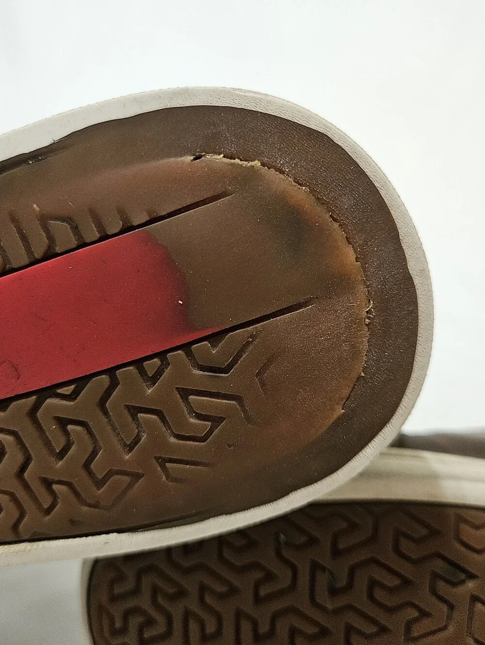 Men’s 10.5W Kizik New York Fast Slip On Brown Leather Shoes Casual Shoes *Read*